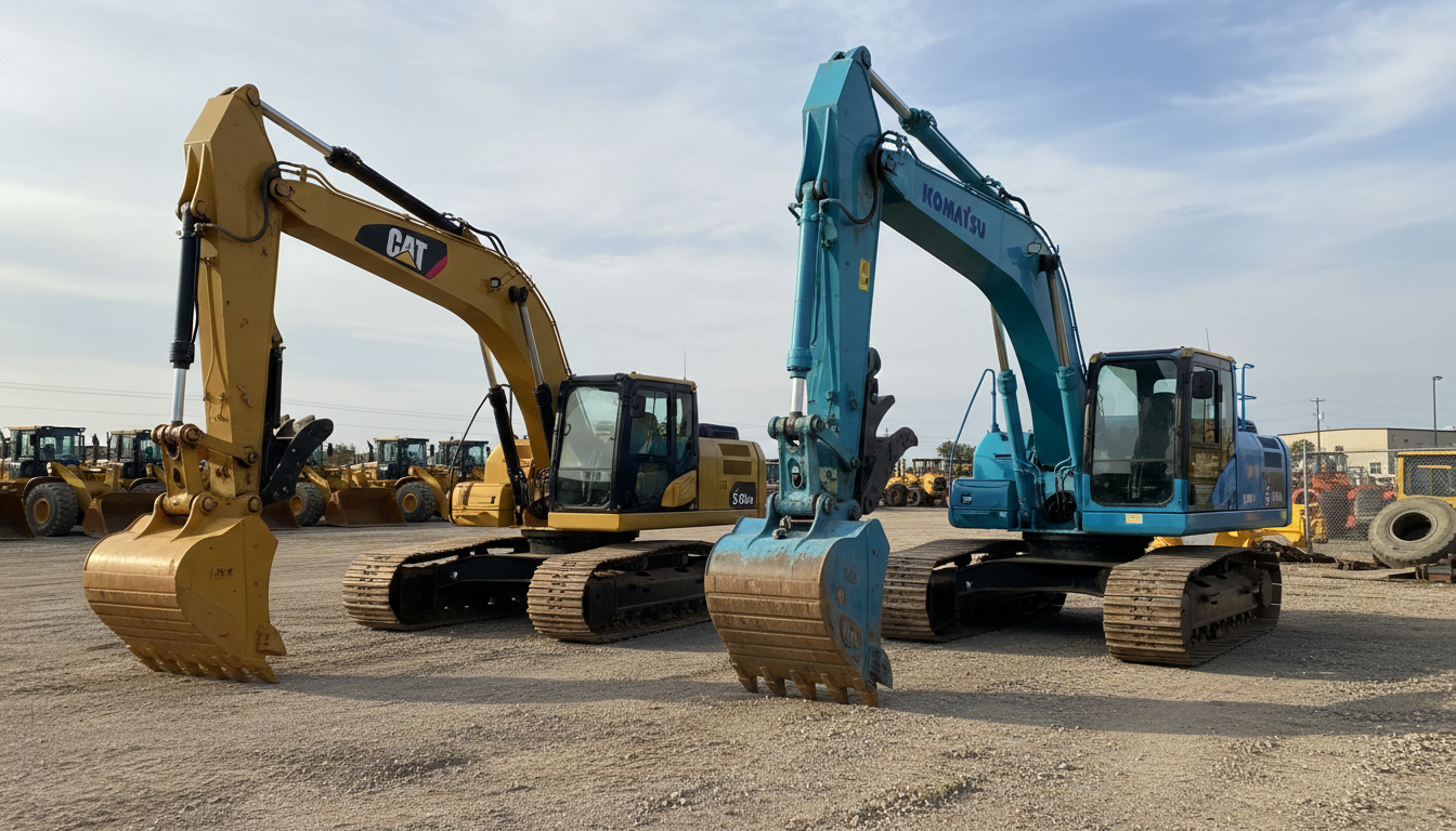 Caterpillar vs Komatsu: Which Used Excavator is Better?