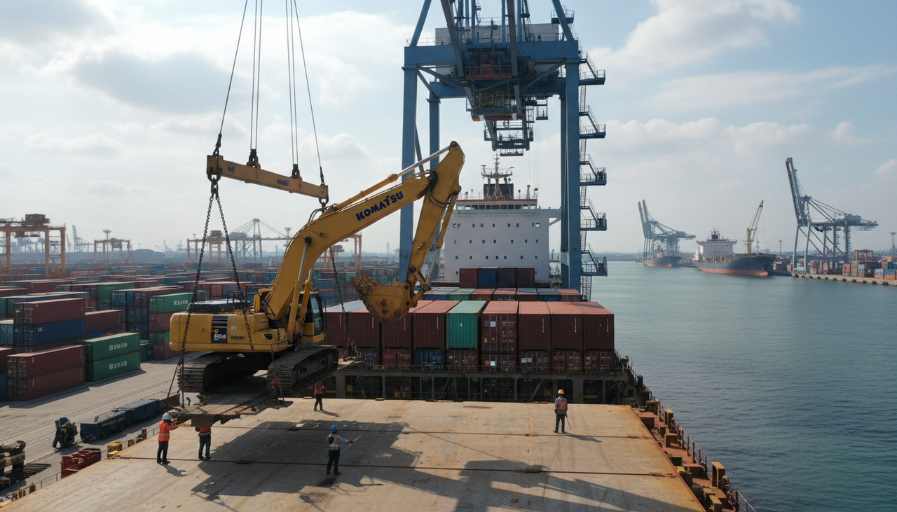 How to Import a Used Komatsu Excavator to South Africa Through FairTradeMachinery