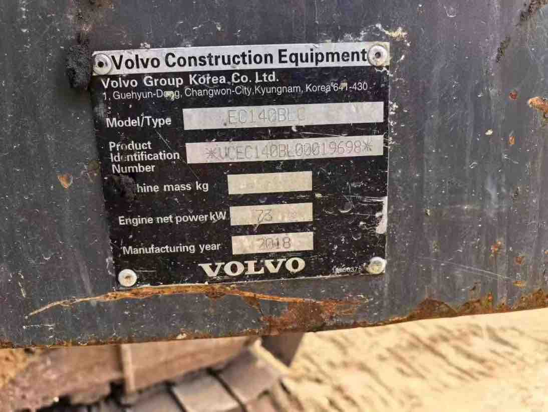 Buy Volvo 140BLC Used Excavator / 8