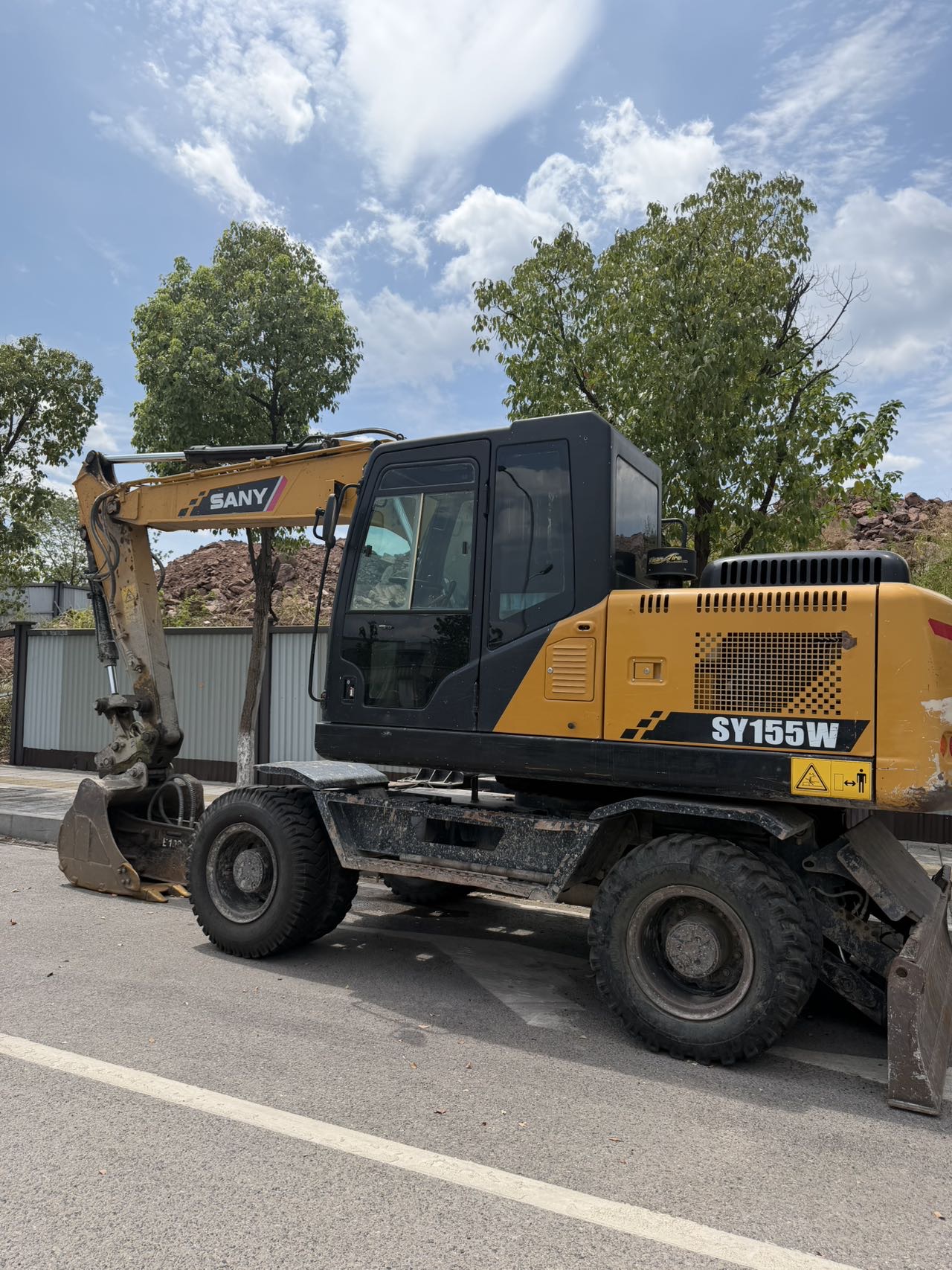 Buy Sany SY155W Used Excavator / 1