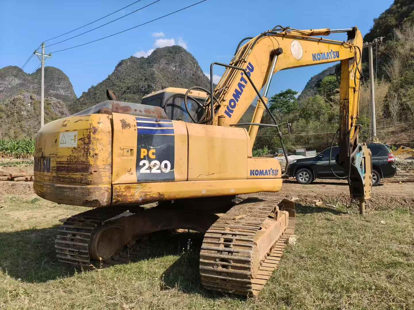 Used Komatsu PW200-7 Excavator 2016 Model