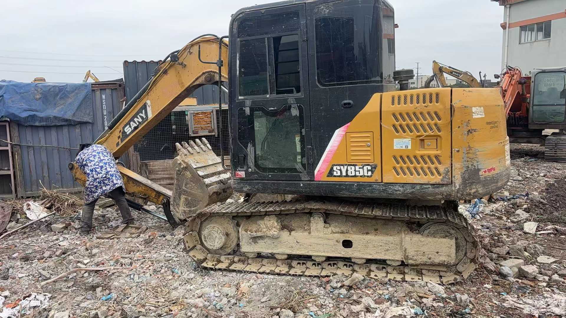 Used Sany SY75 Excavator 2017 Model