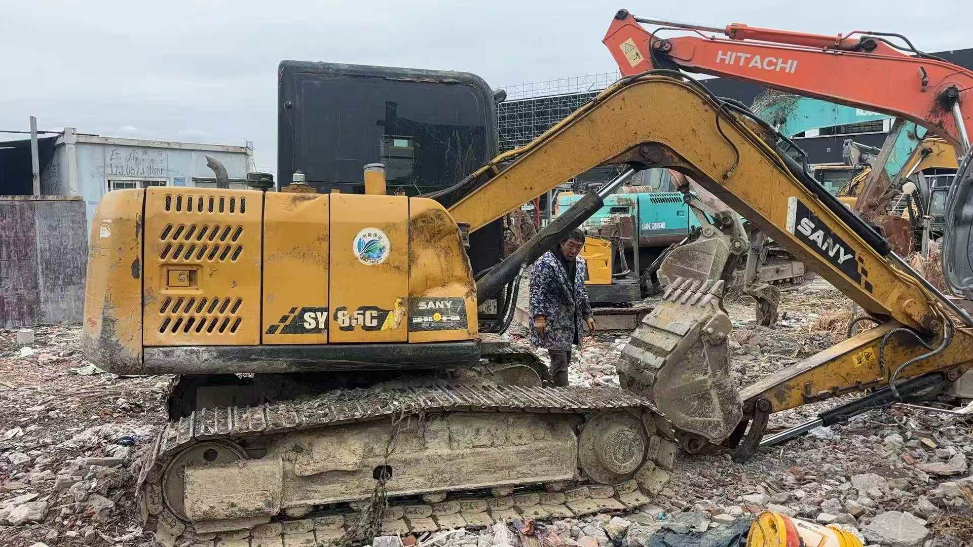 Used Sany SY75 Excavator 2016 Model