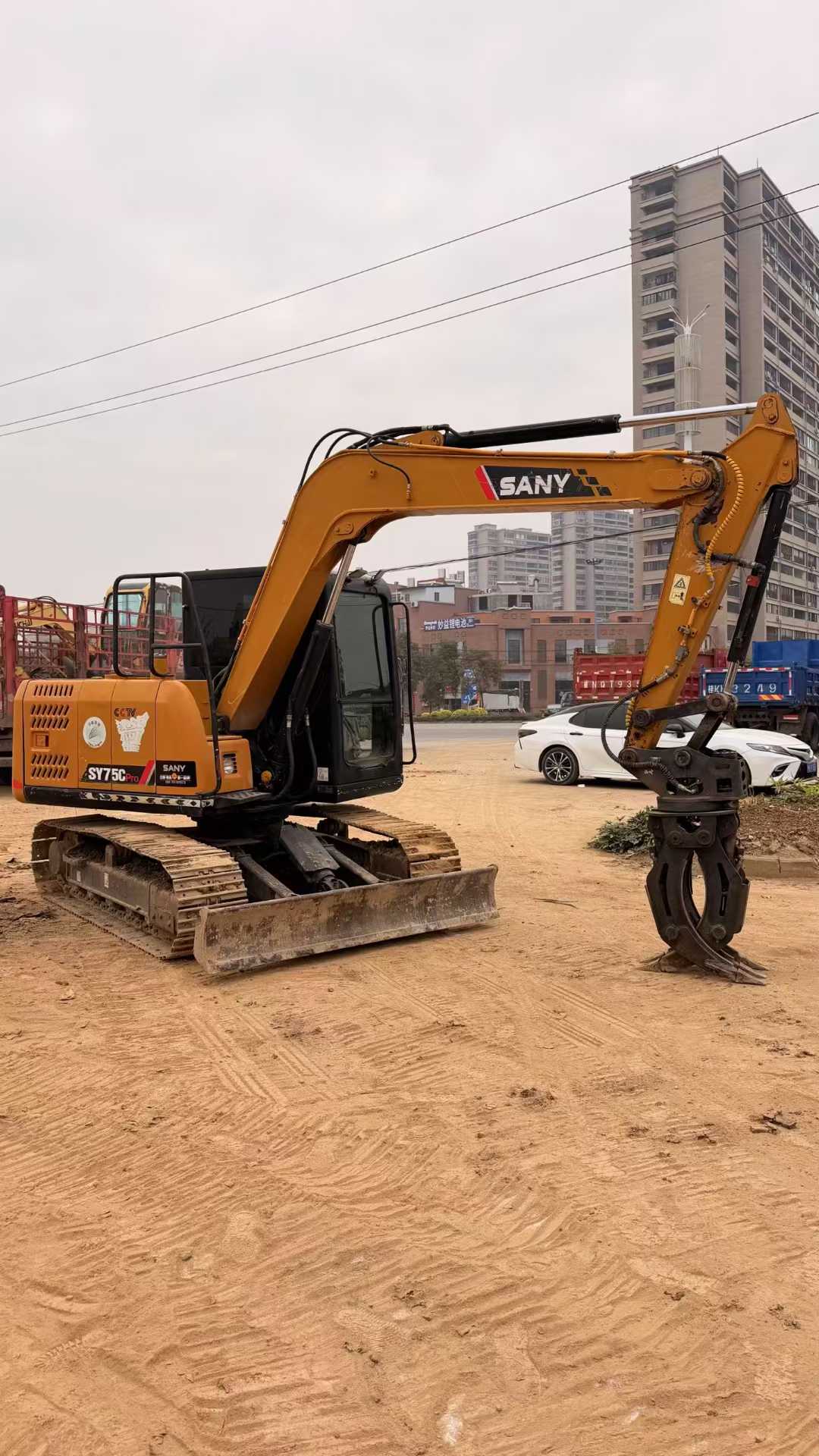 Used Sany SY75 Excavator 2016 Model / 2