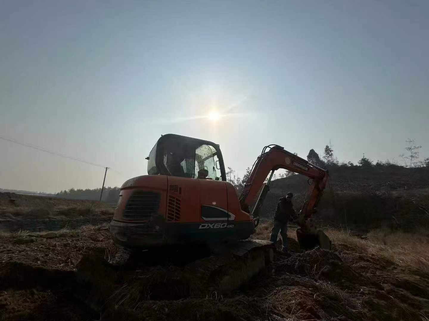 Used Doosan DX55W Excavator 2017 Model / 5