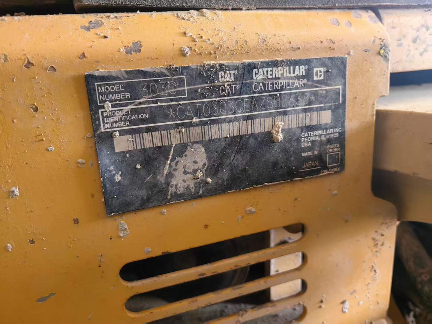 Used Caterpillar 303SR Excavator 2016 Model / 2