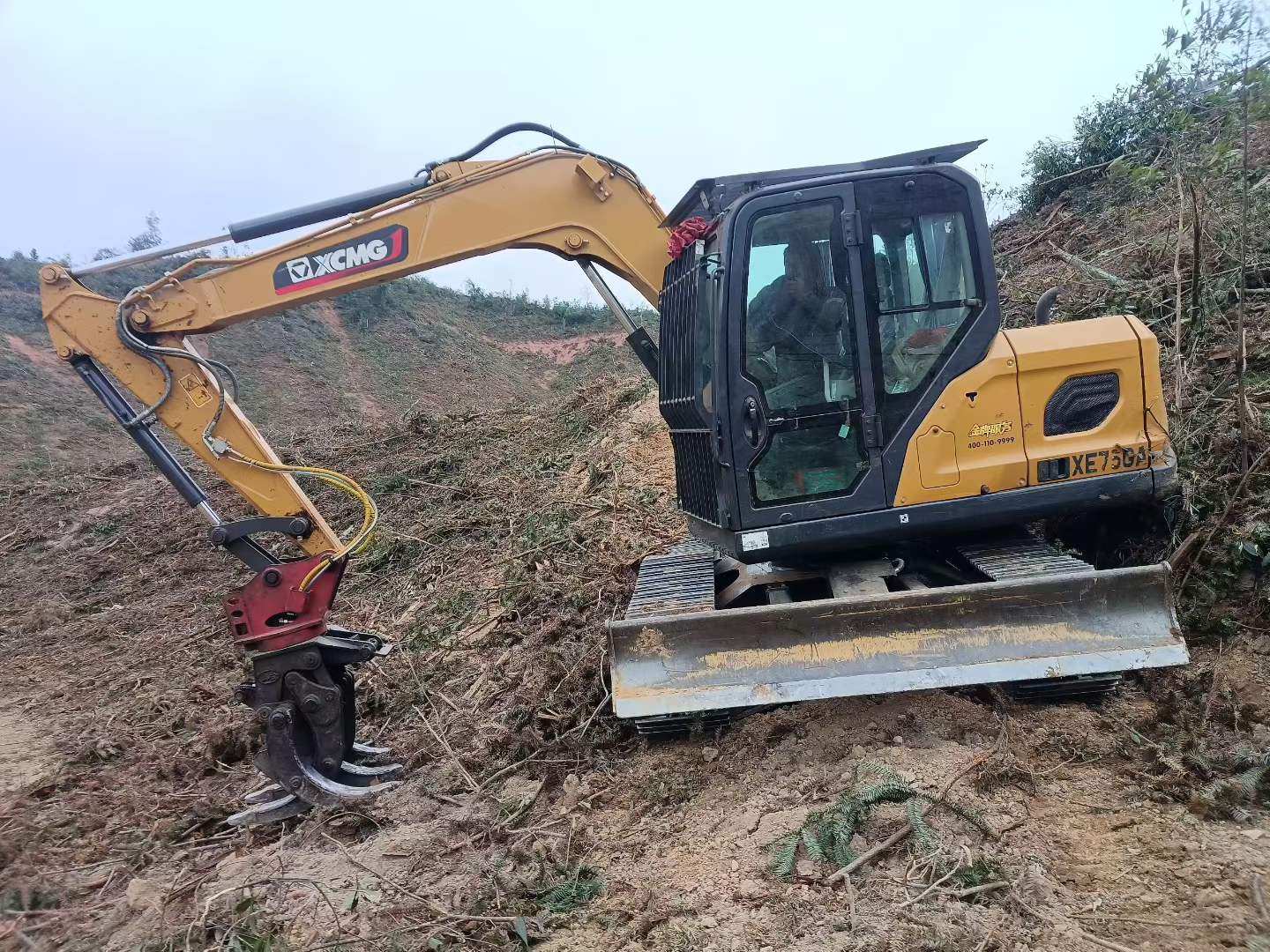 Used XCMG XE75WD Excavator 2025 Model / 5