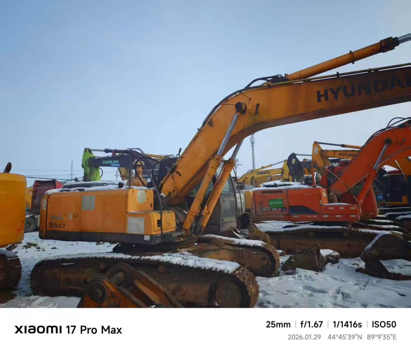 Used Hyundai XDL65 Excavator 2011 Model / 2