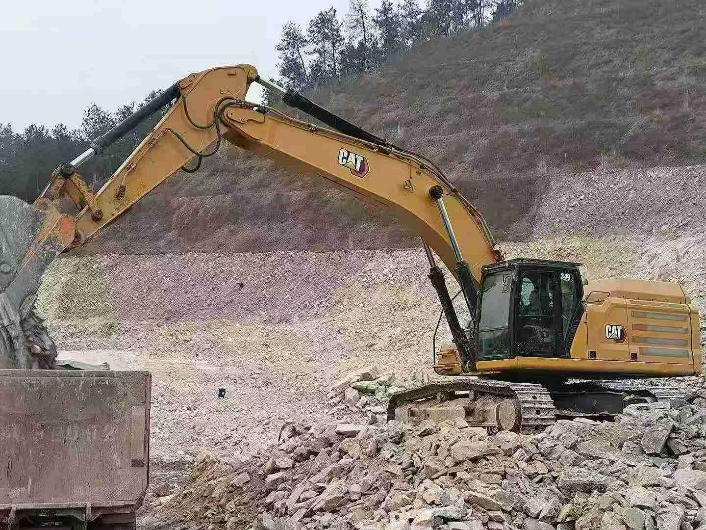 Buy Caterpillar 349FL Used Excavator