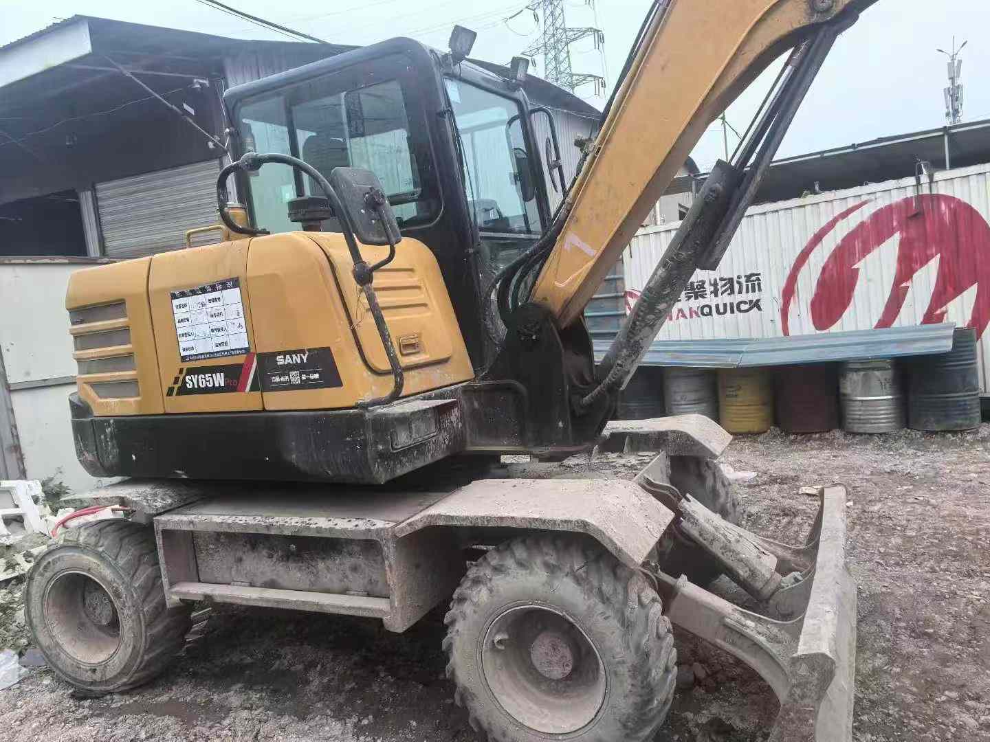 Used Sany SY65W Excavator 2021 Model / 2