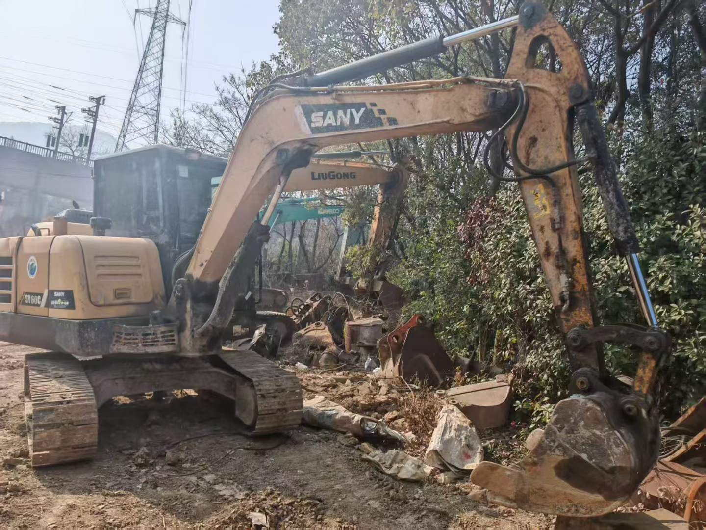 Used Sany SY55 Excavator 2017 Model / 4