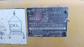 Buy Komatsu PC270-7 Used Excavator / 3 Used Komatsu PC270-7 Excavator 2016 Model / 3