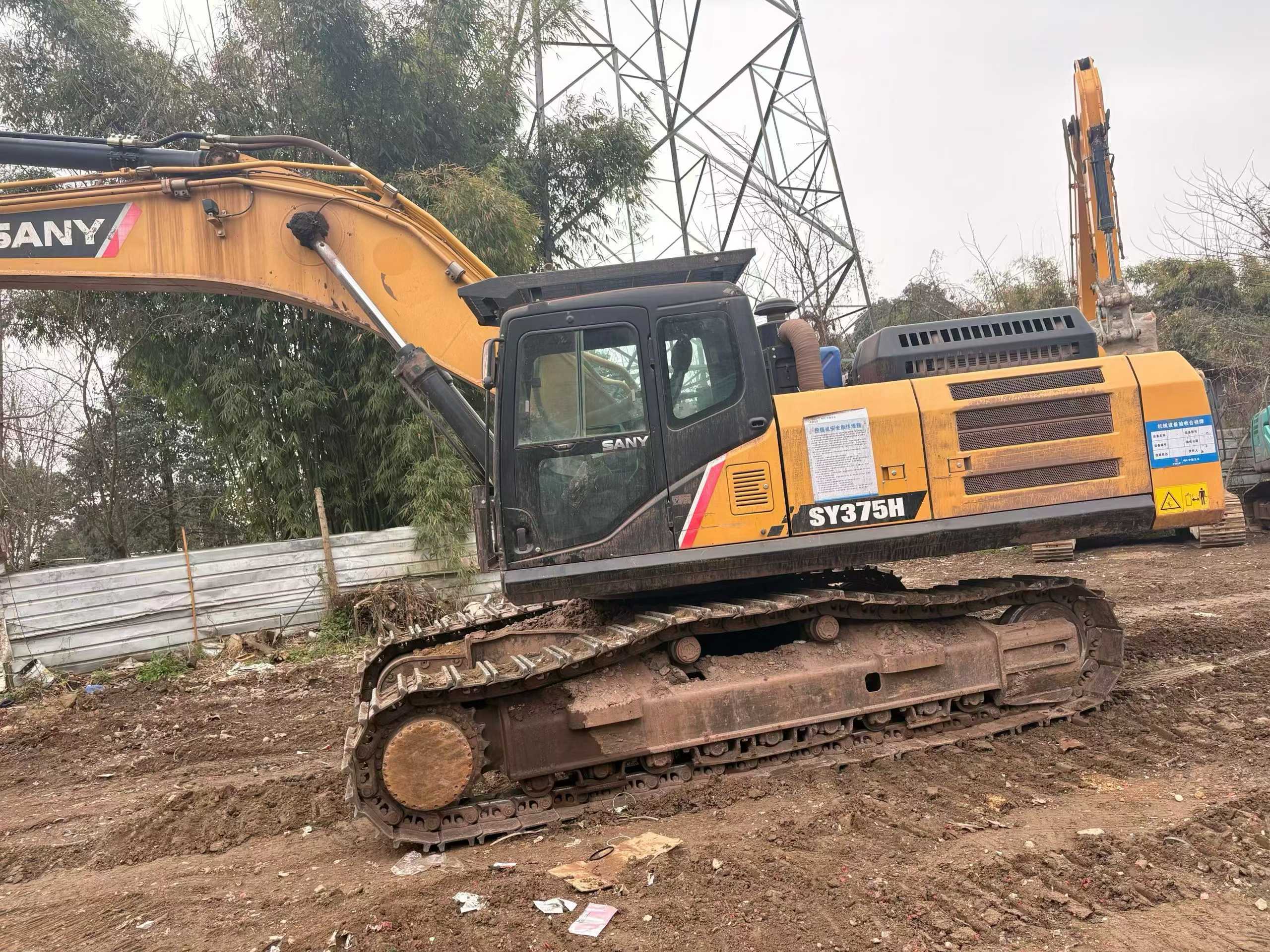 Used Sany SY375H Excavator 2019 Model / 3