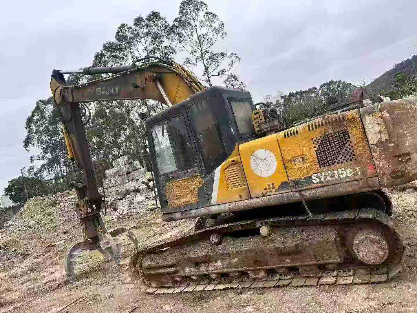 Used Sany SY215C Excavator 2016 Model / 2