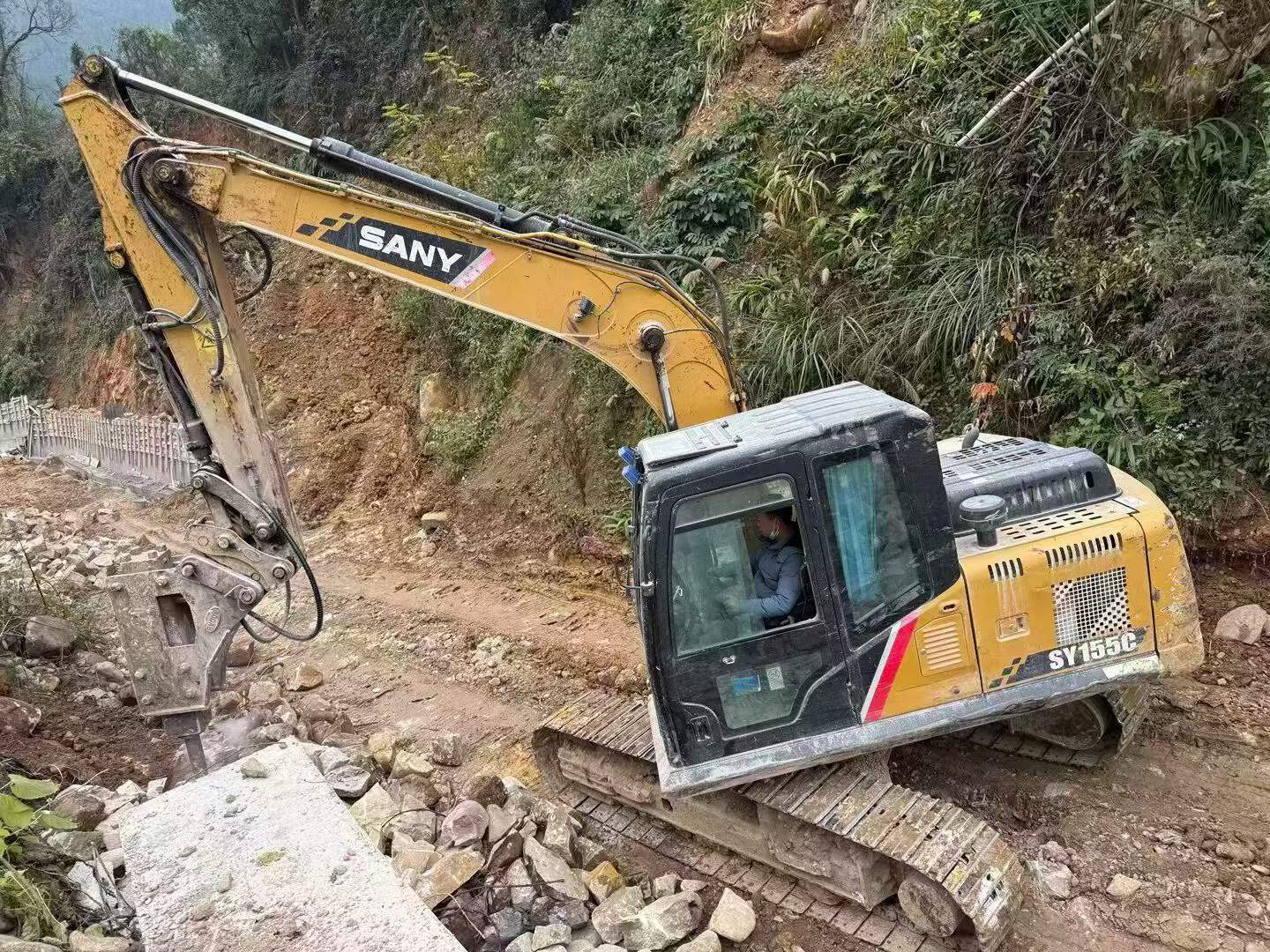 Used Sany SY155C Excavator 2016 Model / 5