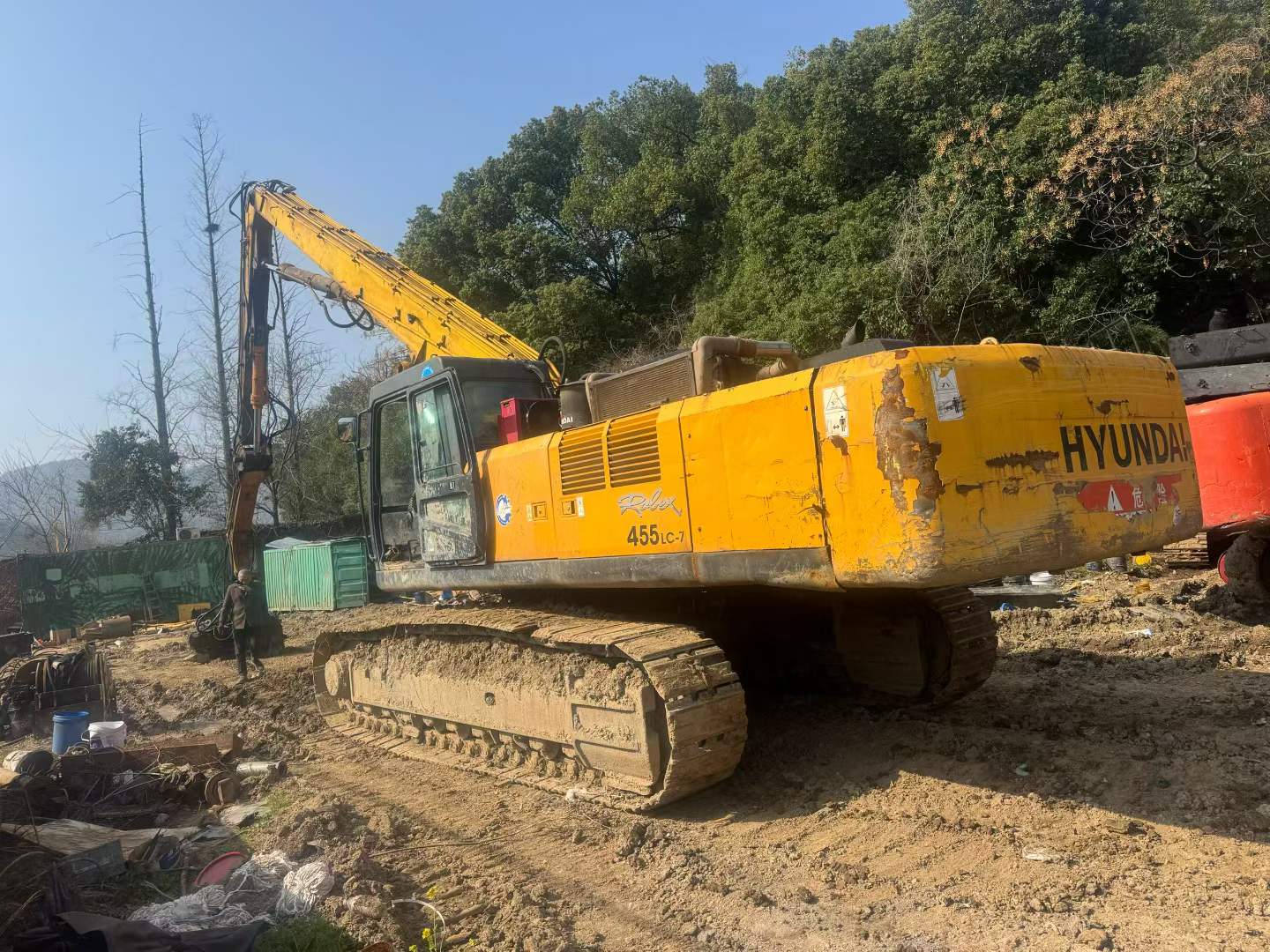 Buy Hyundai R455LC-7 Used Excavator / 7 Used Hyundai R455LC-7 Excavator 2016 Model / 7