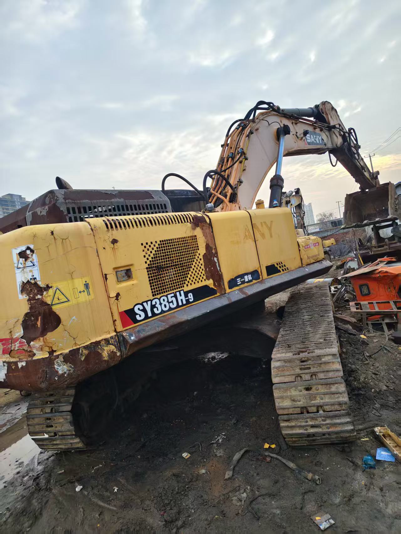 Buy Sany SY385C Used Excavator / 3