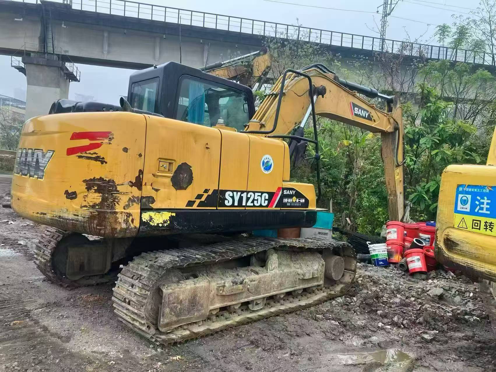 Buy Sany SY125C Used Excavator / 3