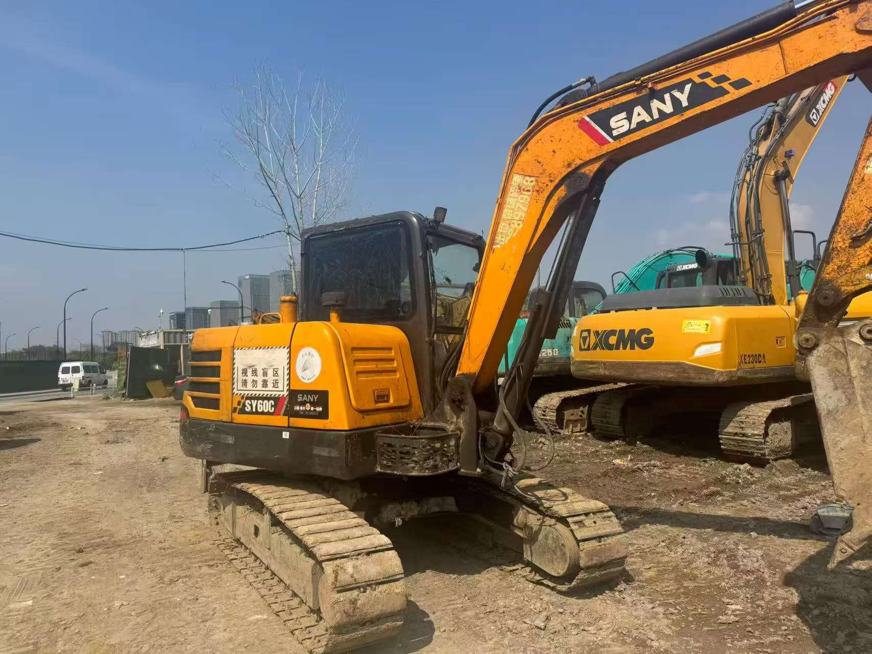 Buy Sany SY60 Used Excavator / 7