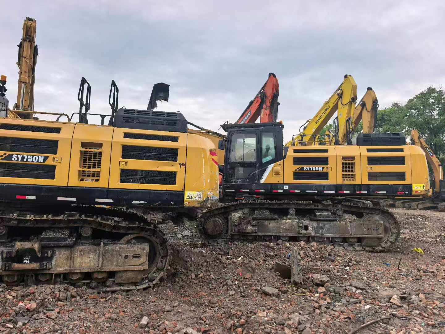 Buy Sany SY750H Used Excavator / 6