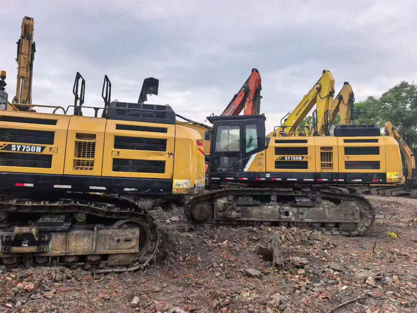 Buy Sany SY750H Used Excavator / 6