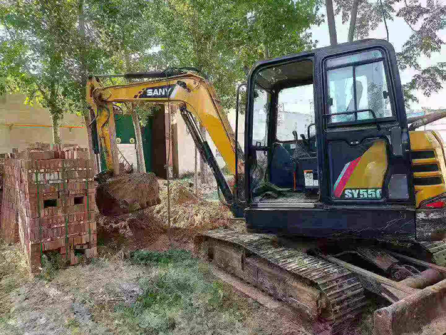 Buy Sany SY55 Used Excavator / 9