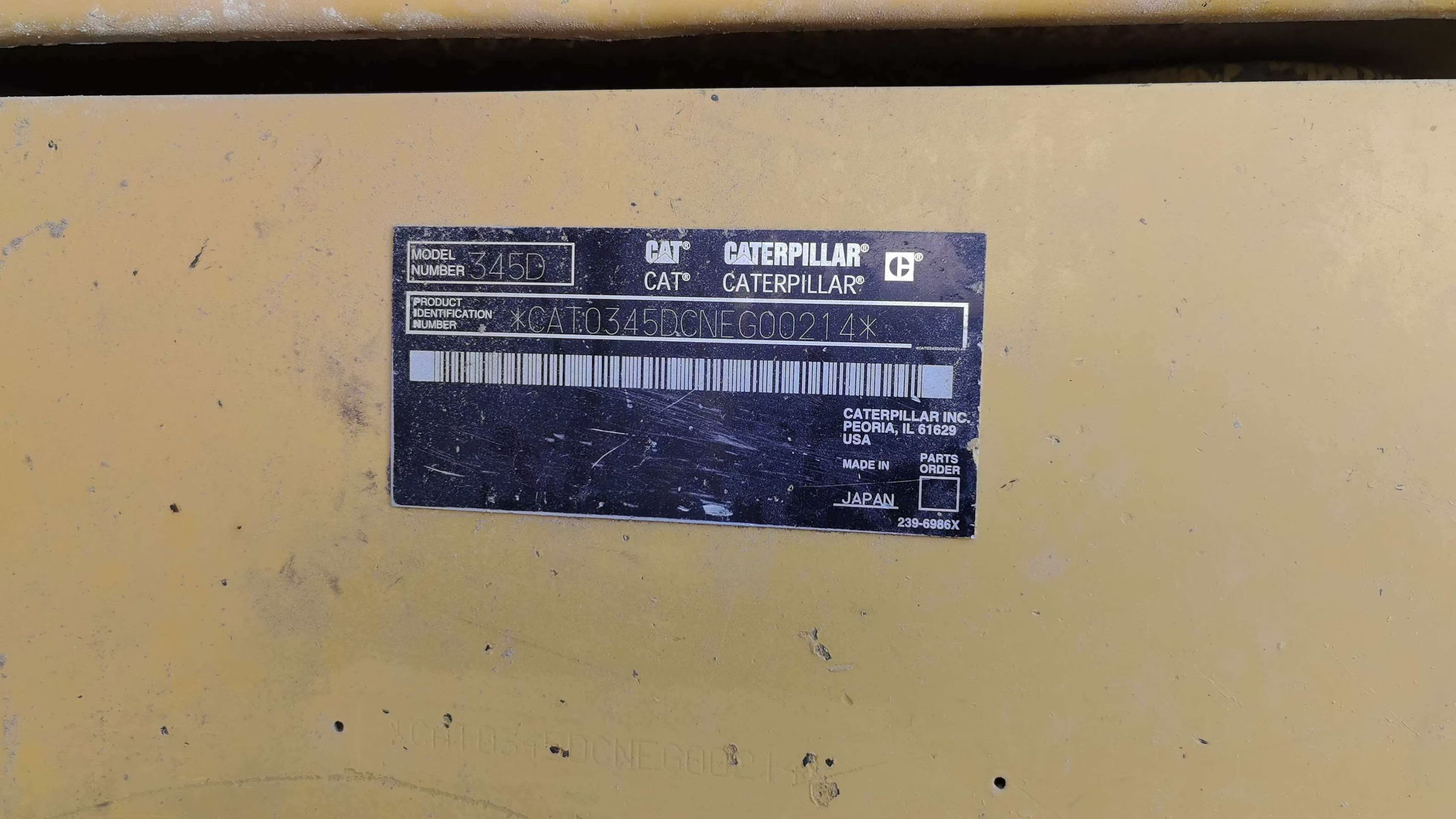 Buy Caterpillar 345D Used Excavator / 6
