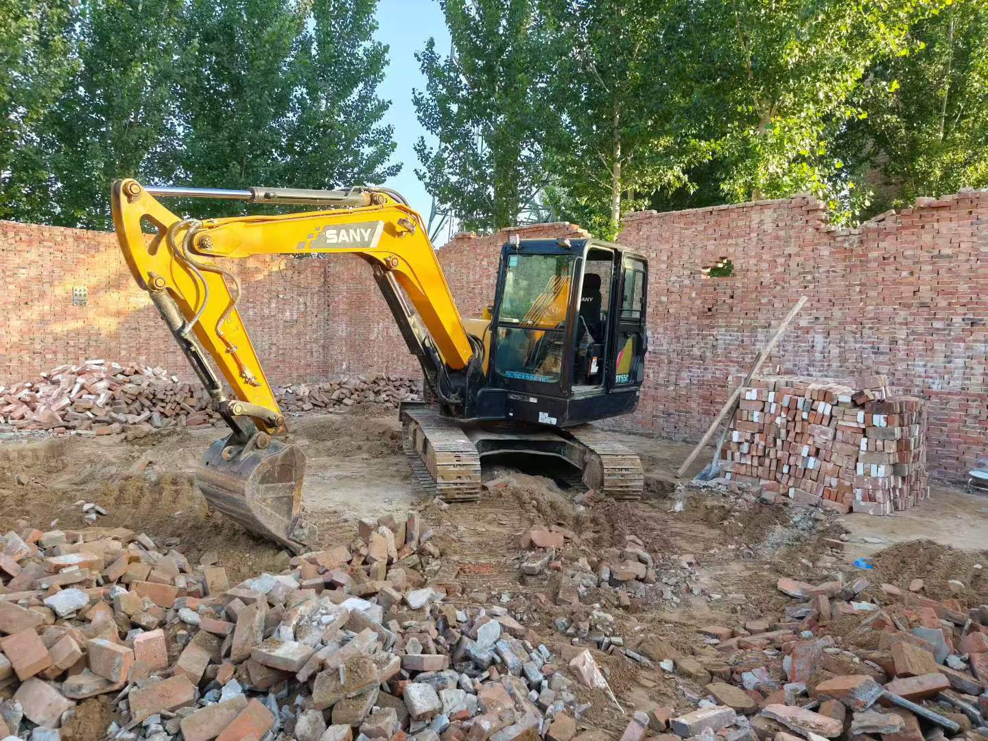 Buy Sany SY55 Used Excavator / 4