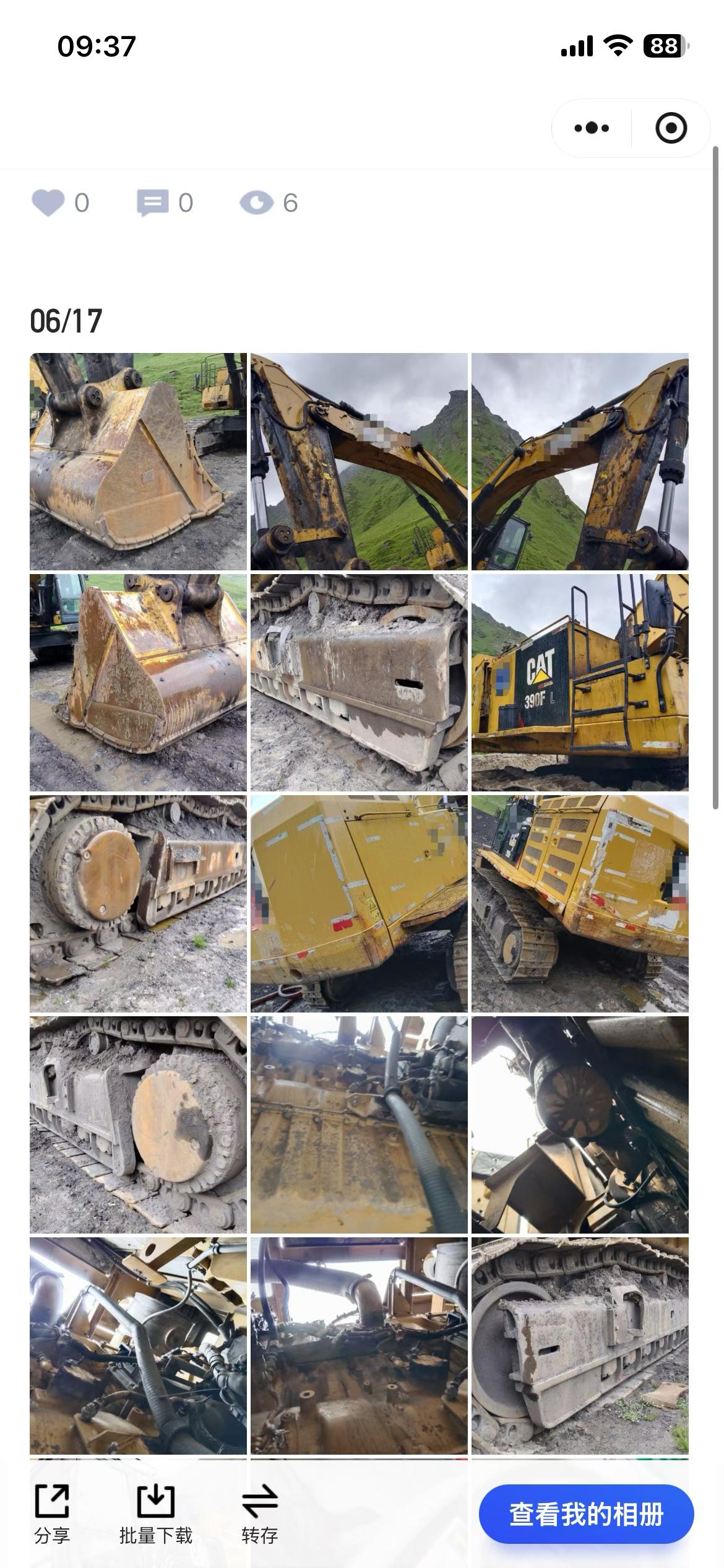 Buy Caterpillar 390DL Used Excavator / 3