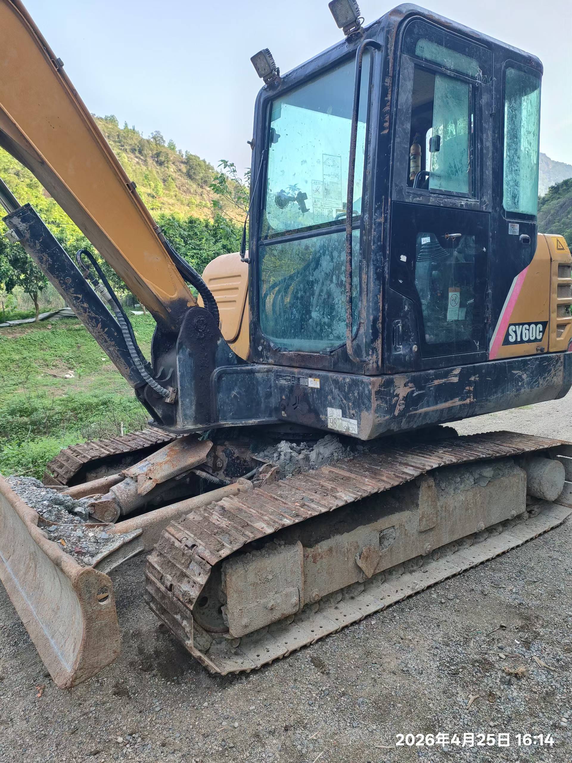 Buy Sany SY60 Used Excavator / 4