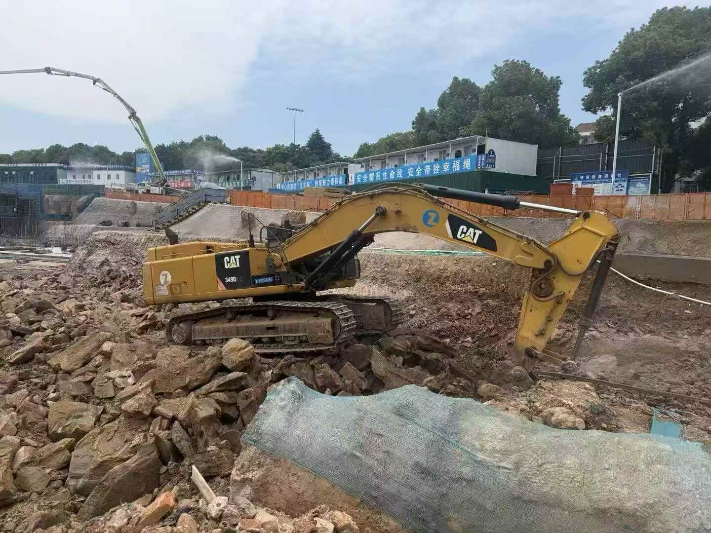 Buy Caterpillar 349E Used Excavator / 3