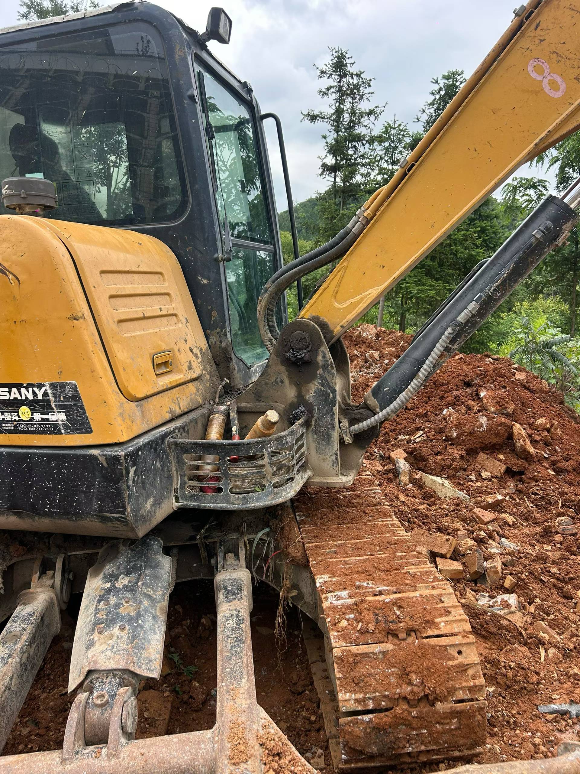 Buy Sany SY55 Used Excavator / 5