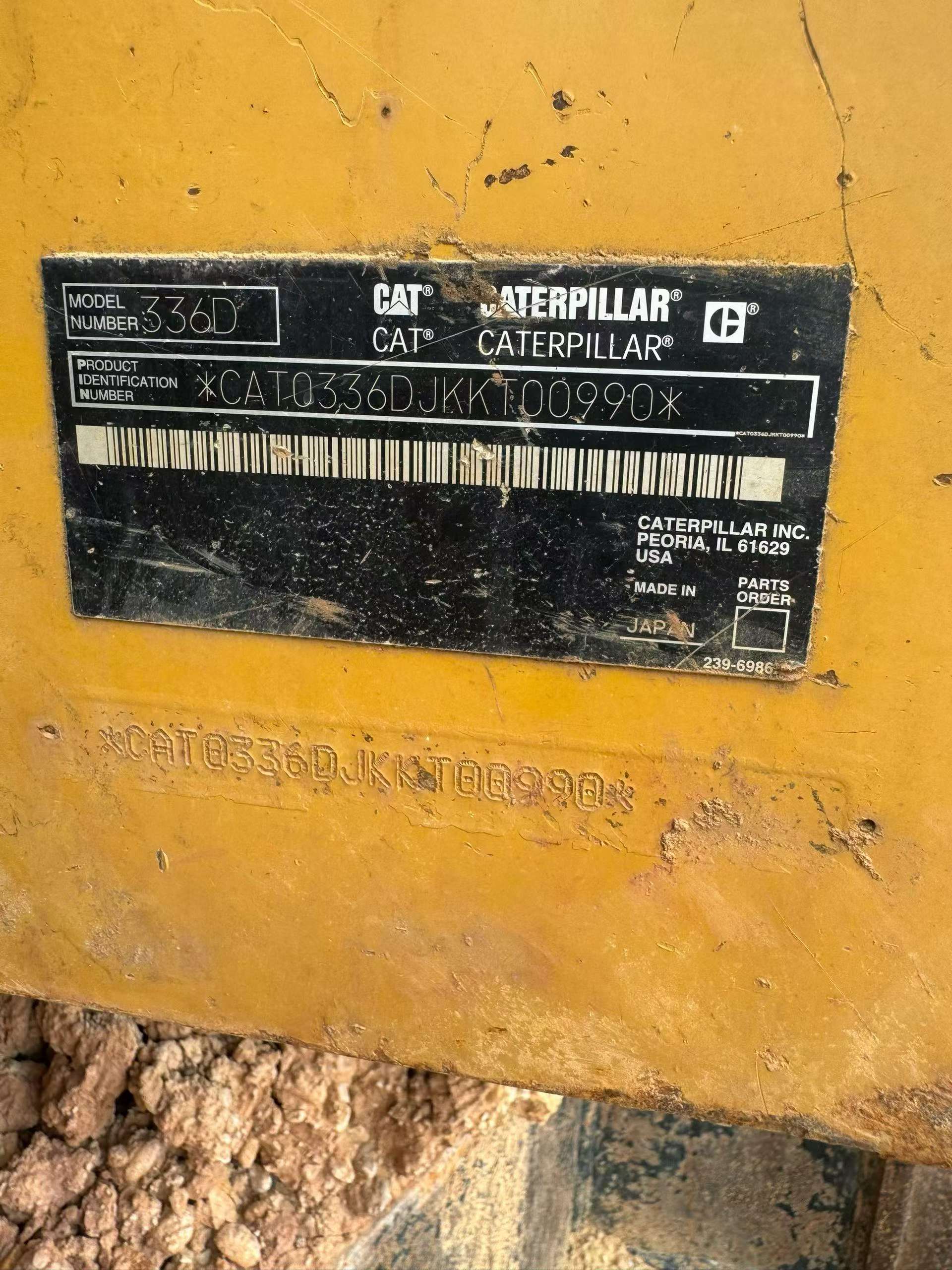 Buy Caterpillar 336E Used Excavator / 4