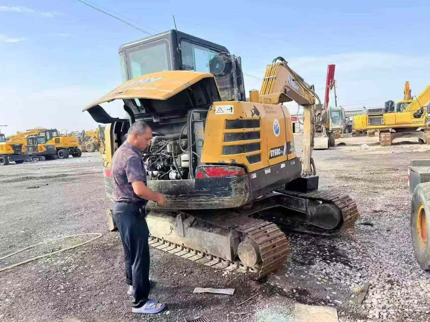 Buy Sany SY60 Used Excavator / 6