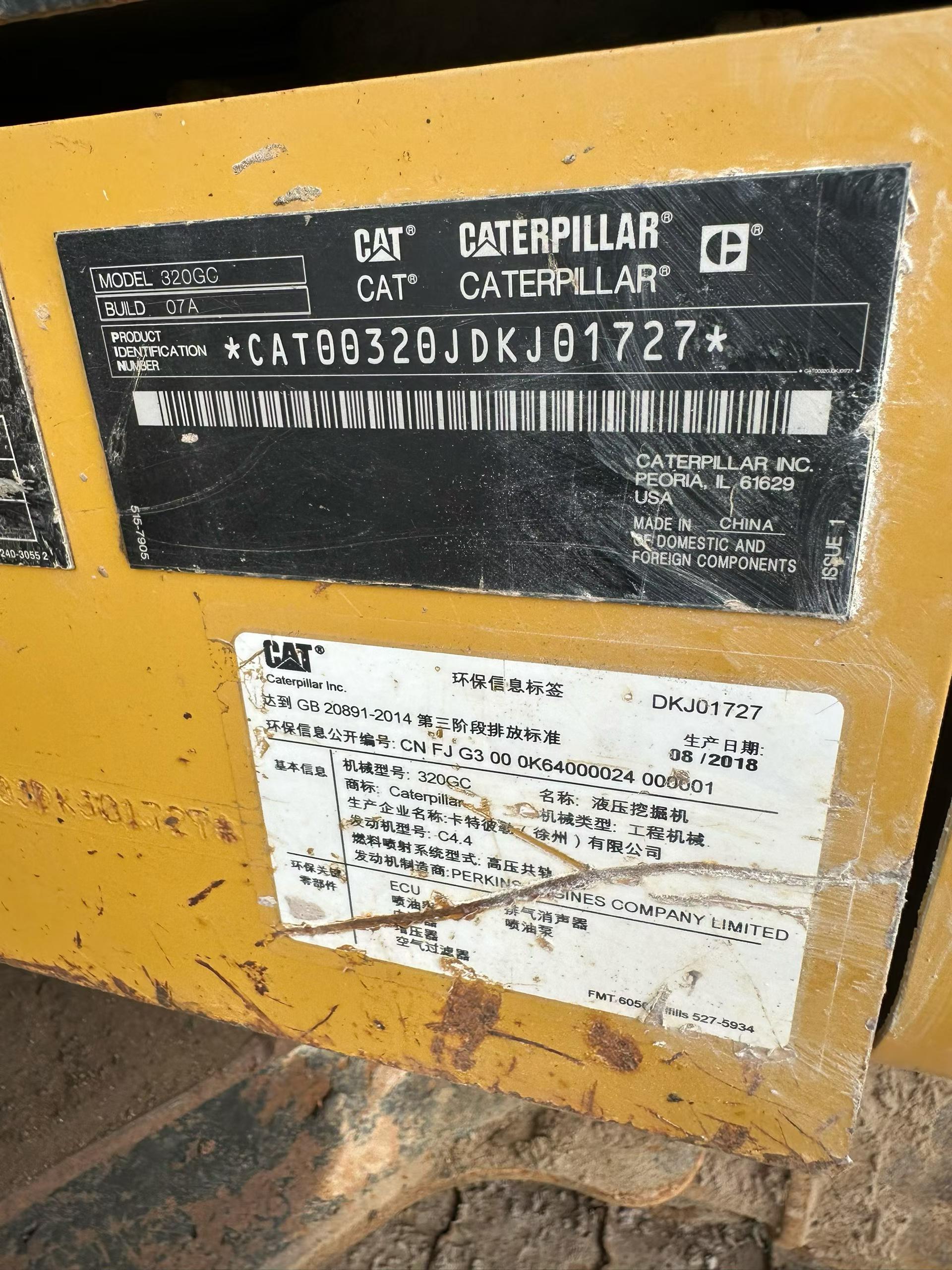 Buy Caterpillar 320GC Used Excavator / 6
