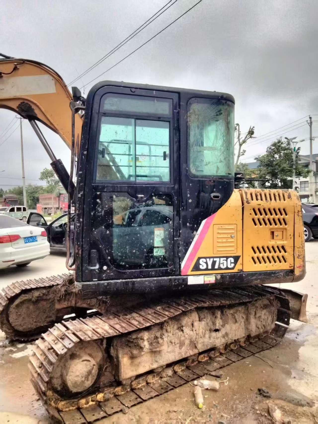 Buy Sany SY75 Used Excavator / 4