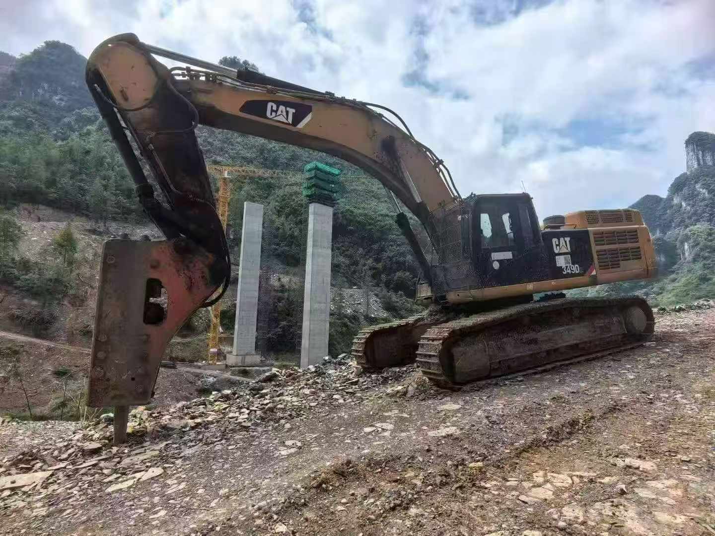 Buy Caterpillar 349E Used Excavator / 7