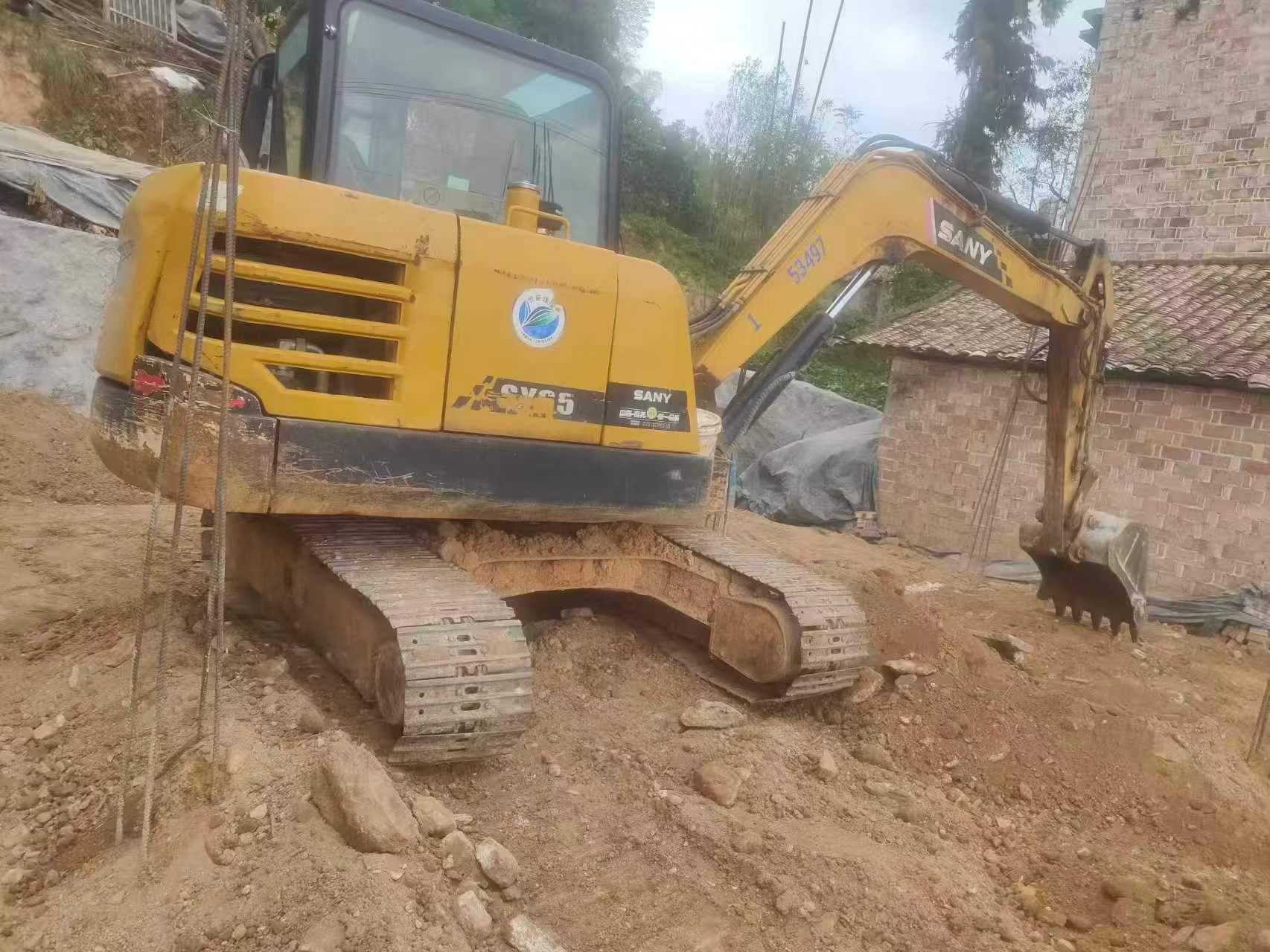 Buy Sany SY55 Used Excavator / 8