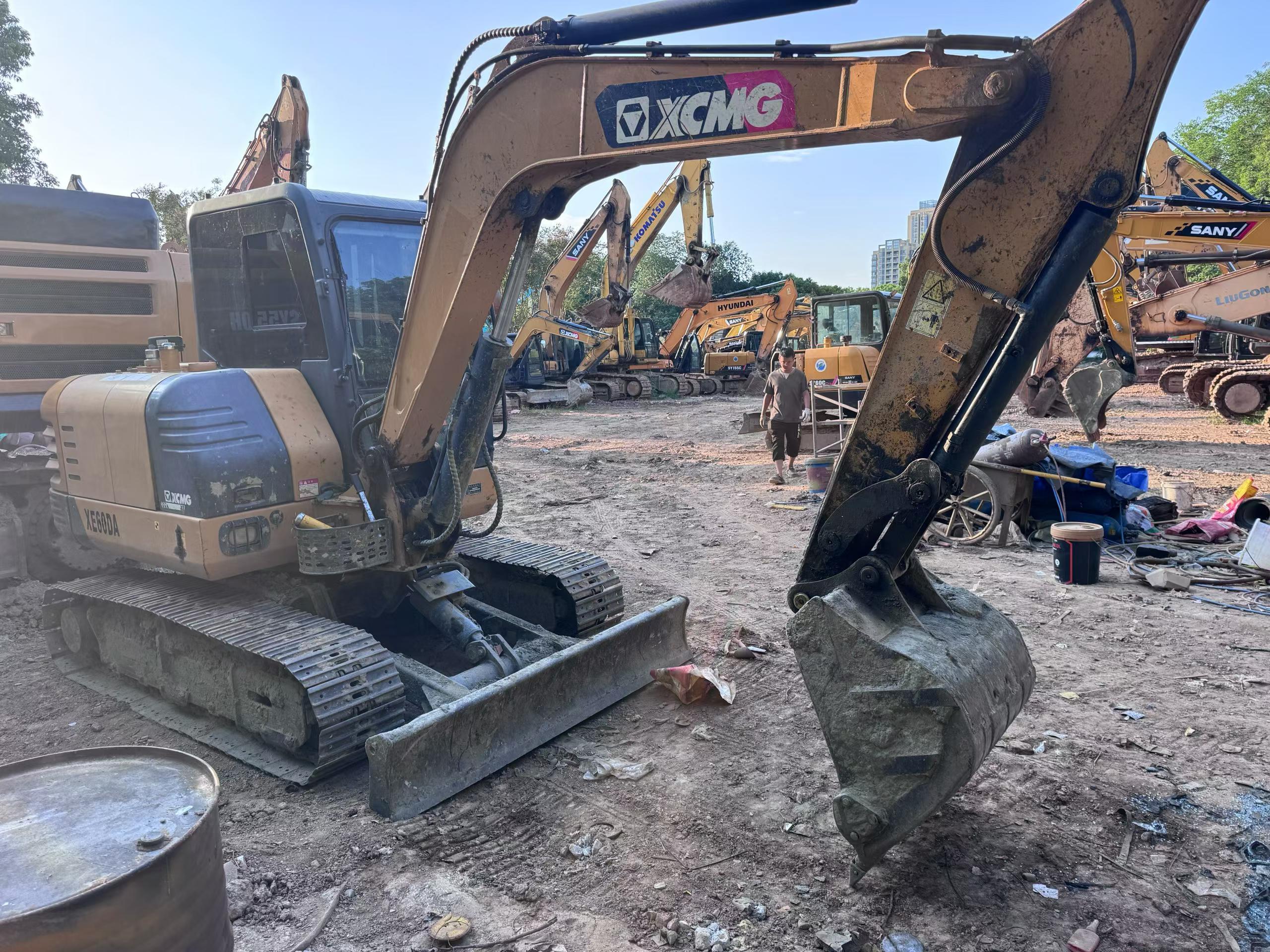 Buy XCMG XE55D Used Excavator / 3