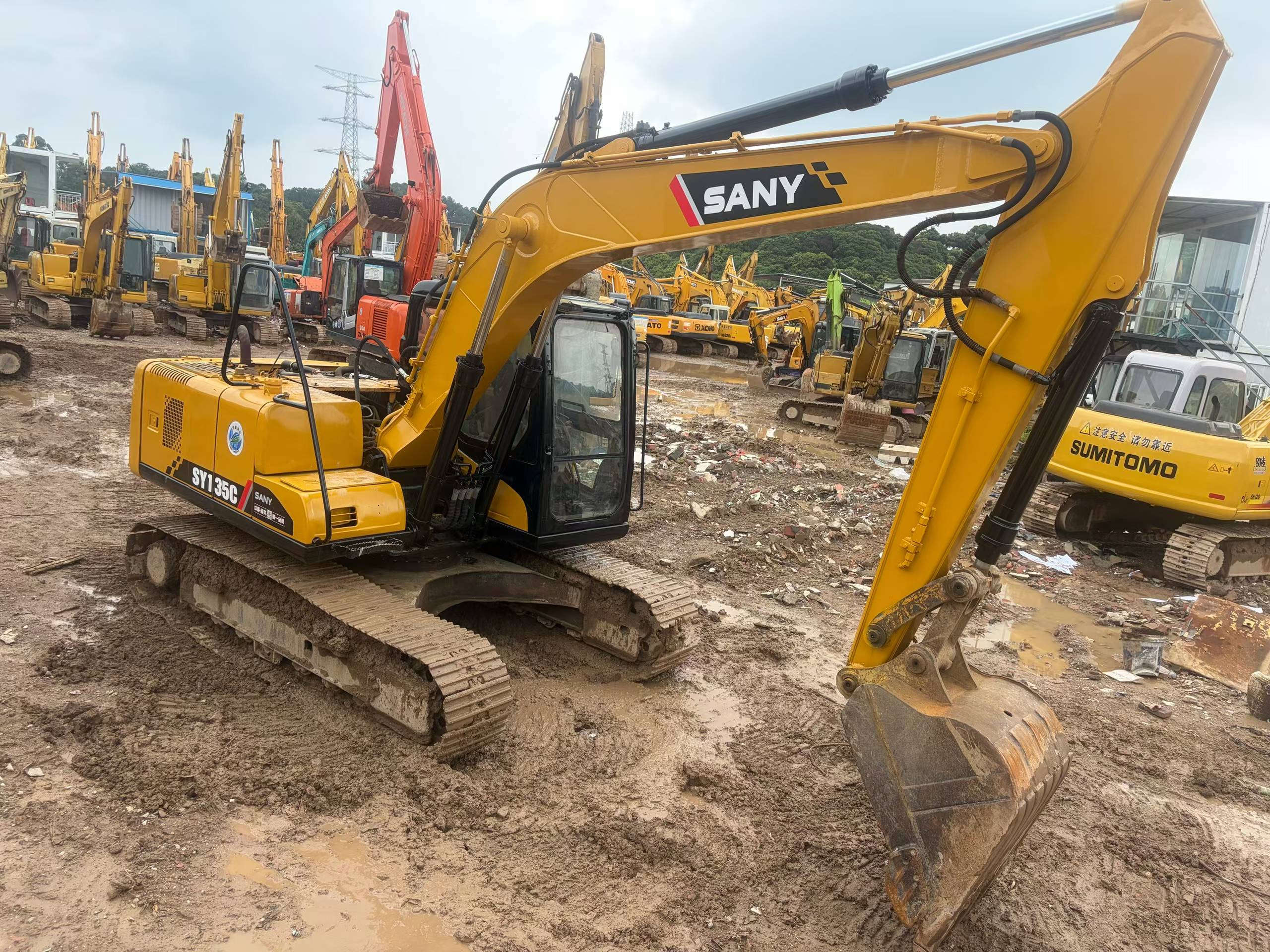 Buy Sany SY135 Used Excavator / 5