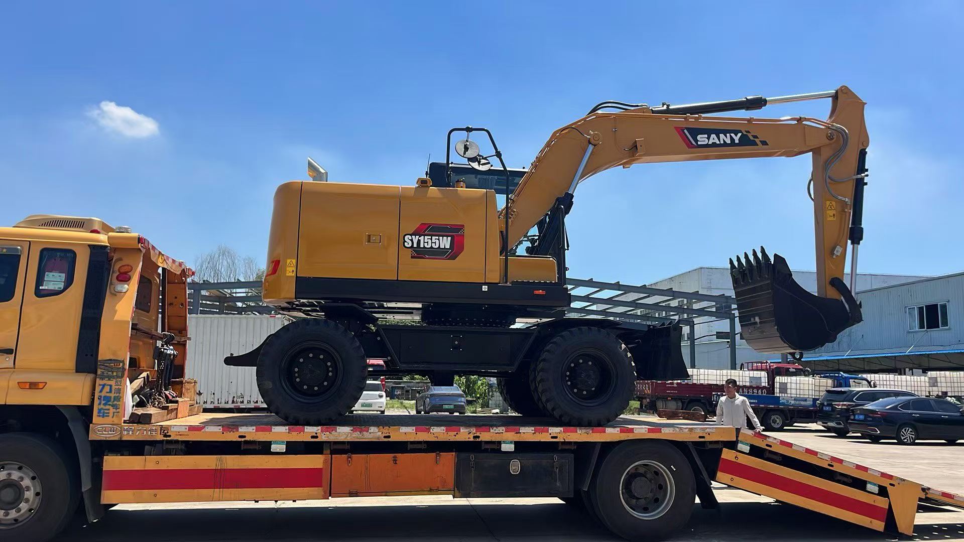 Buy Sany SY155W Used Excavator / 4