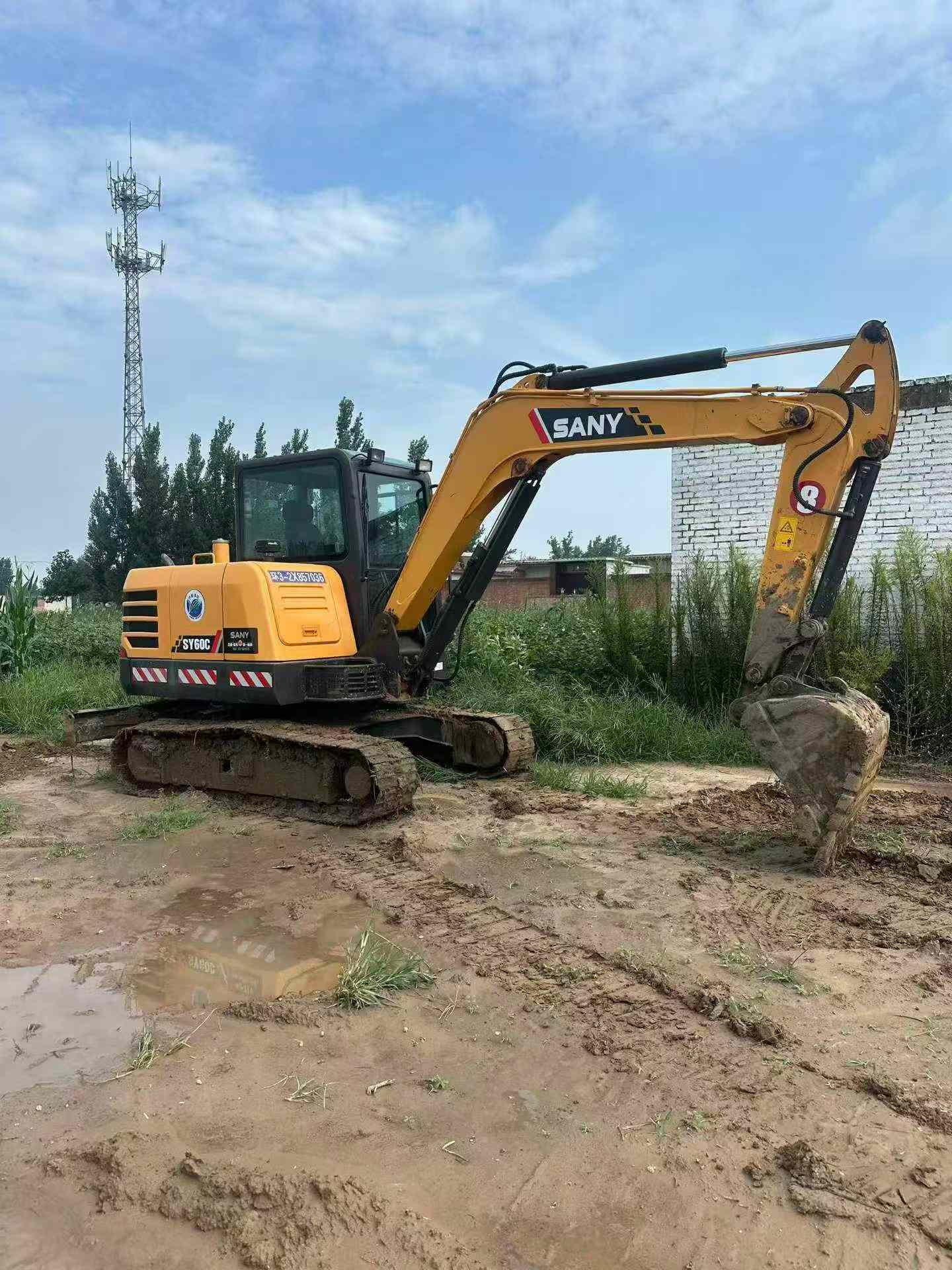 Buy Sany SY60 Used Excavator / 8