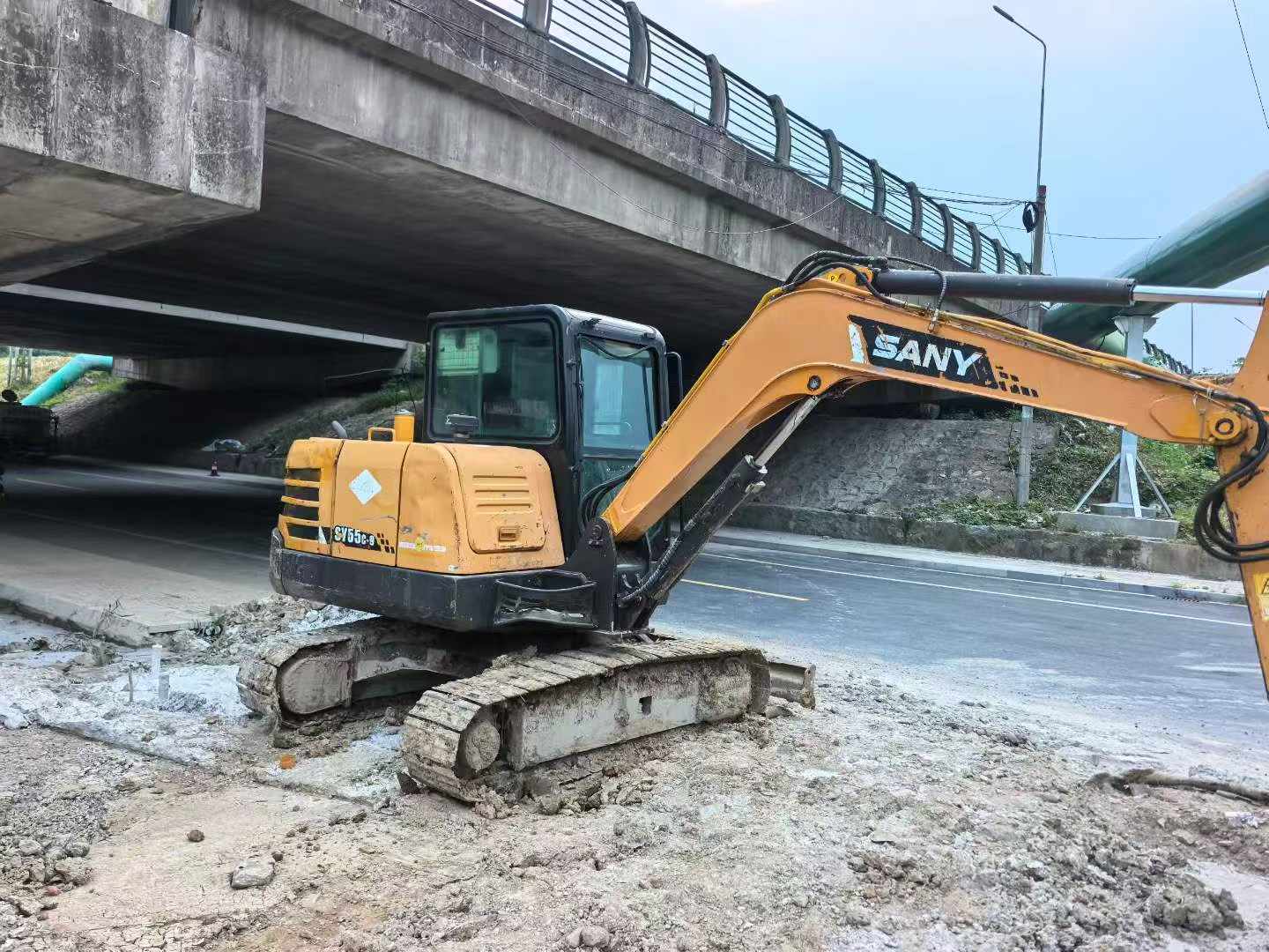 Buy Sany SY55 Used Excavator / 9
