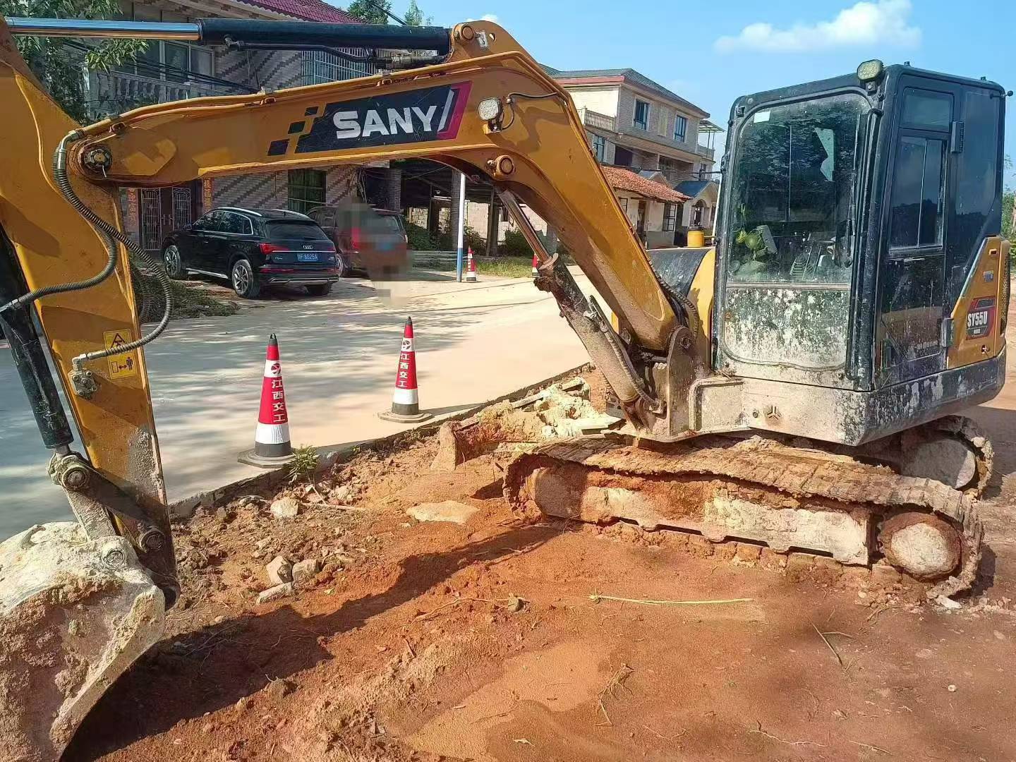 Acheter Sany SY55 D'occasion Pelle