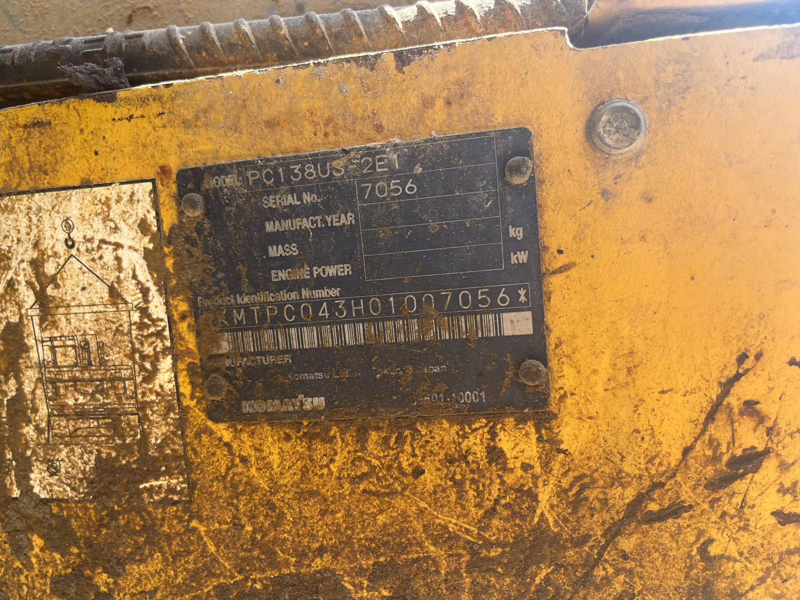 Acheter Pelle Komatsu PC138US-2 d'occasion / 6