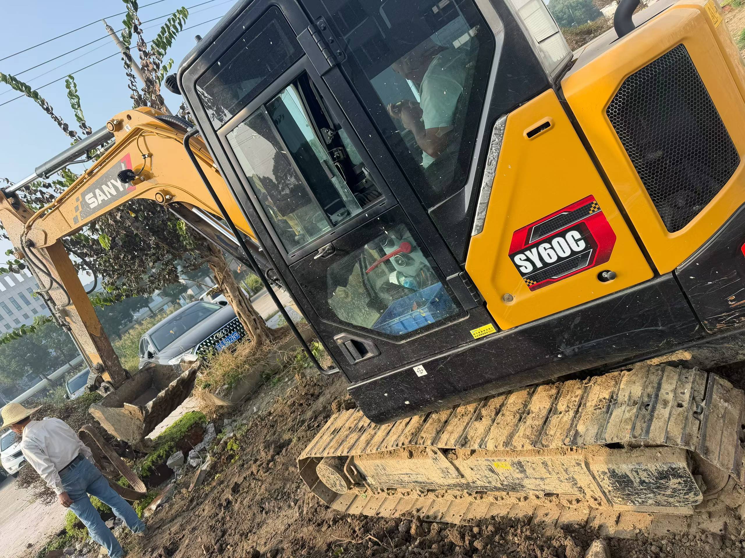 Buy Sany SY55 Used Excavator / 5