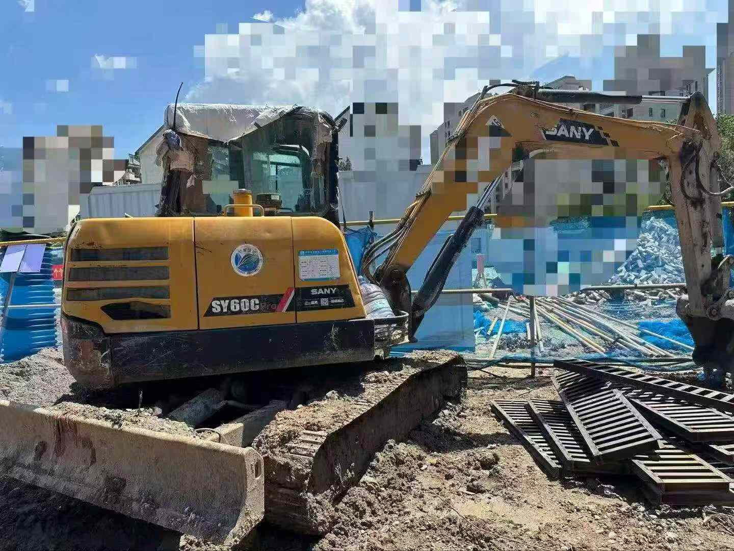 Buy Sany SY60 Used Excavator / 5