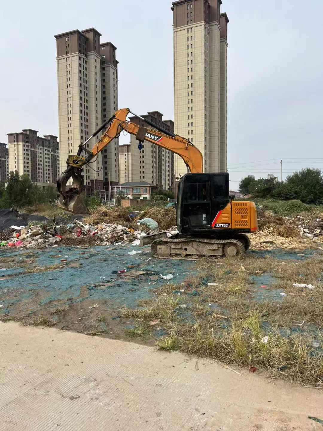 Buy Sany SY75 Used Excavator / 6