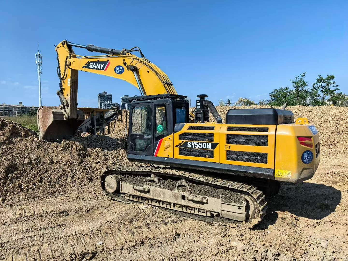 Buy Sany SY550H Used Excavator / 7
