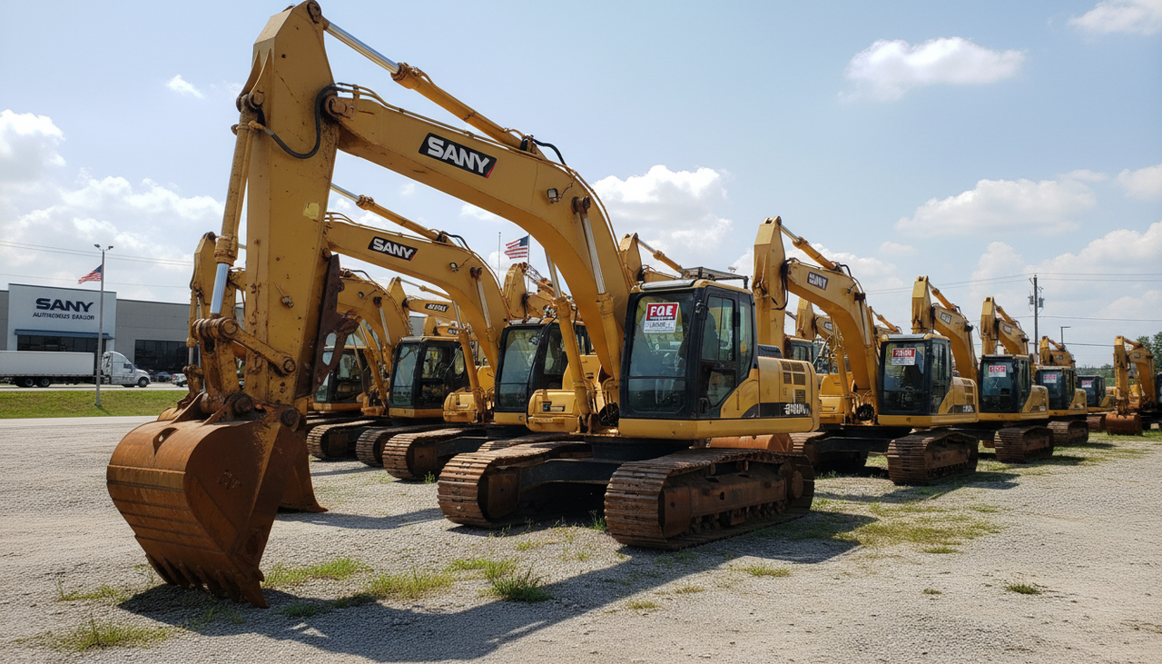 Features of Used Sany Crawler Excavators